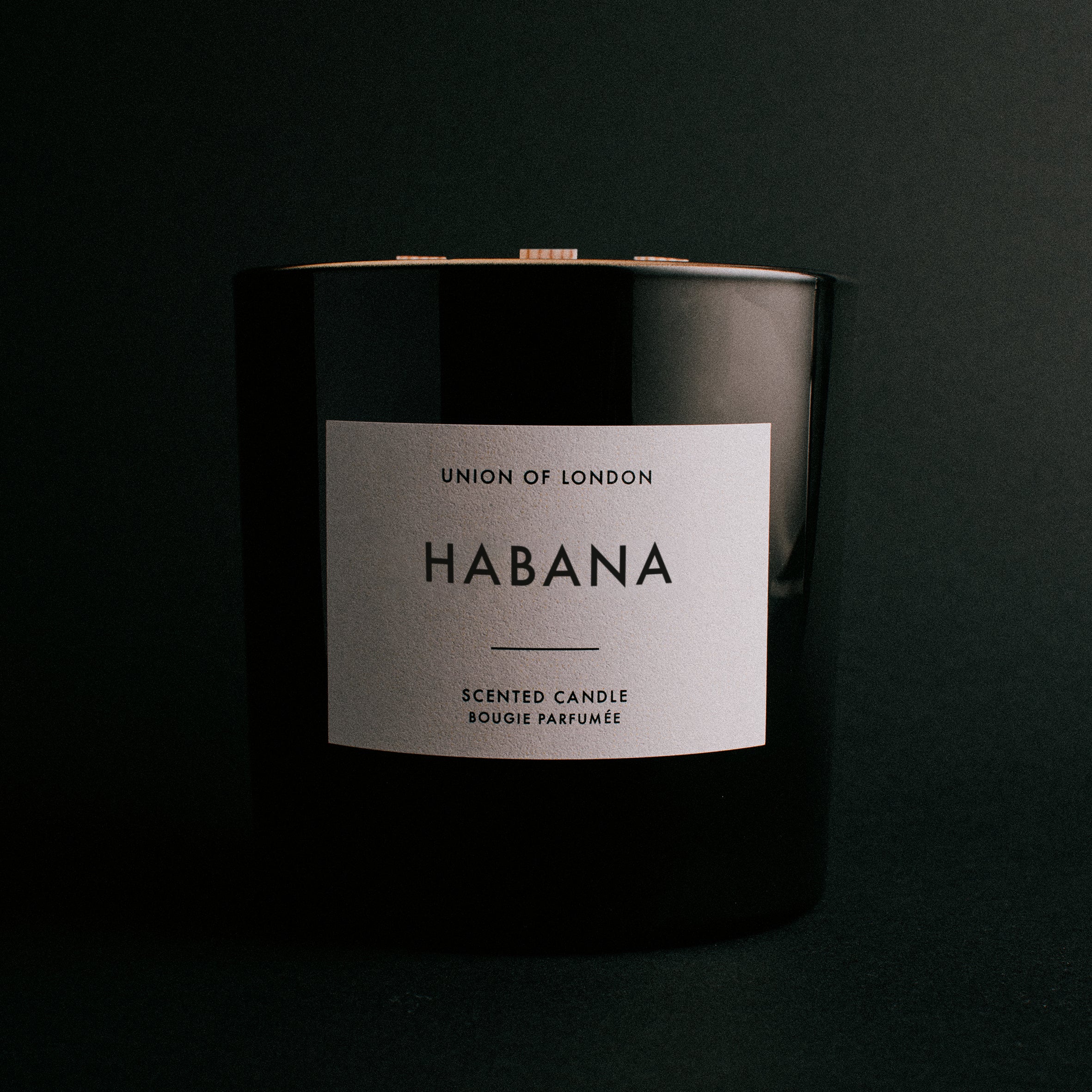 Habana ‘Captivating Smoky’ Triple Wick Black Candle, 730g