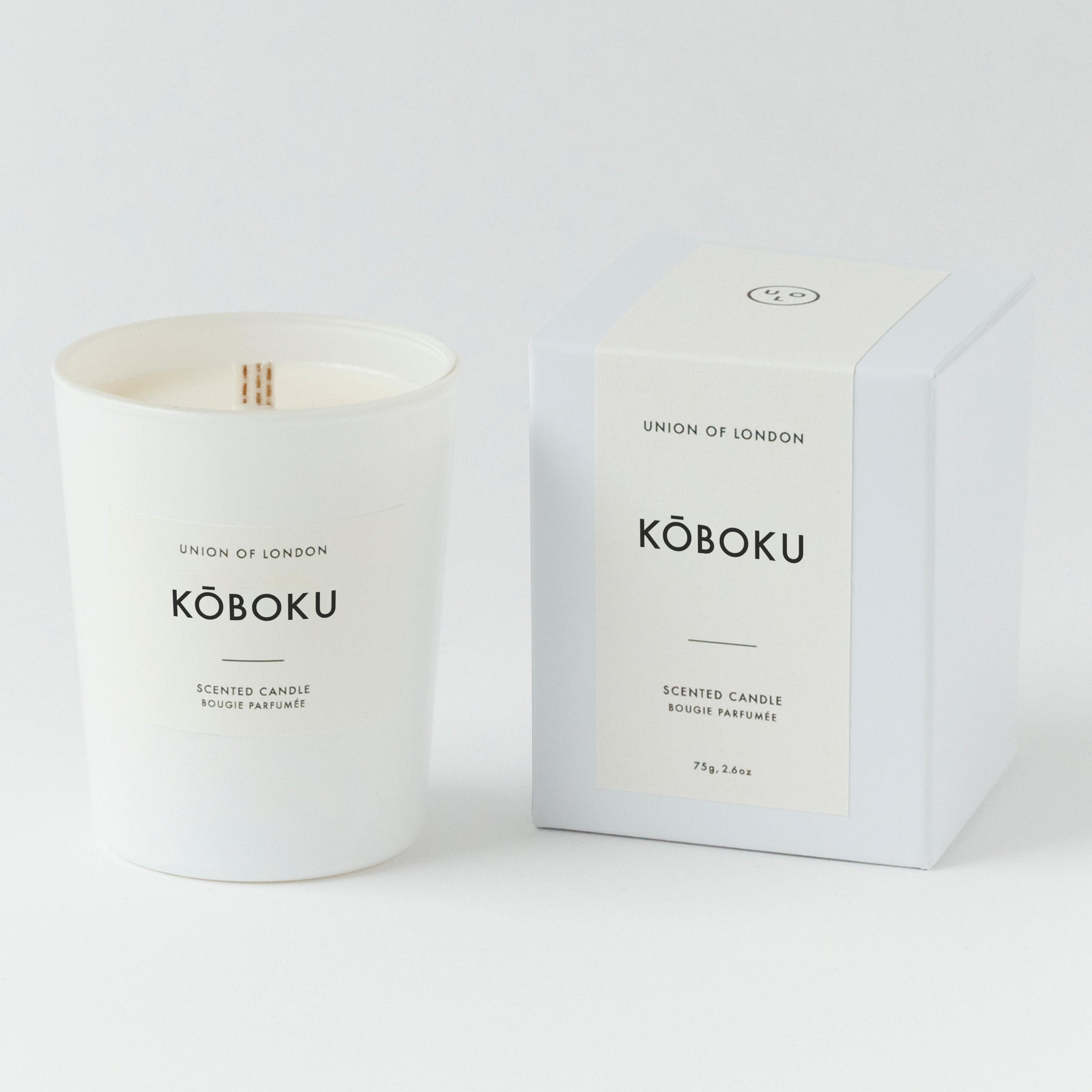 Koboku Small White Candle, 75g