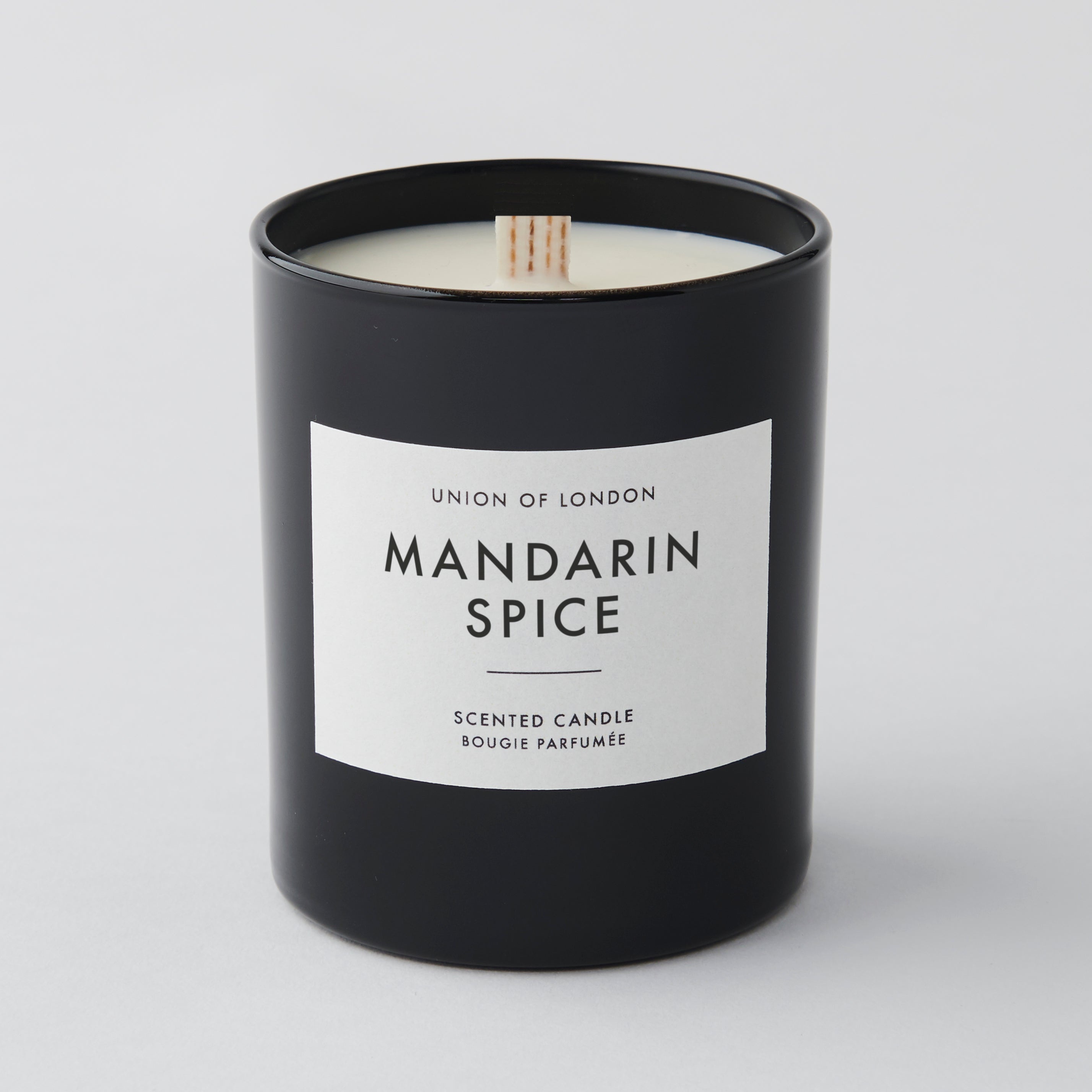 Mandarin Spice Medium Black Candle, 160g