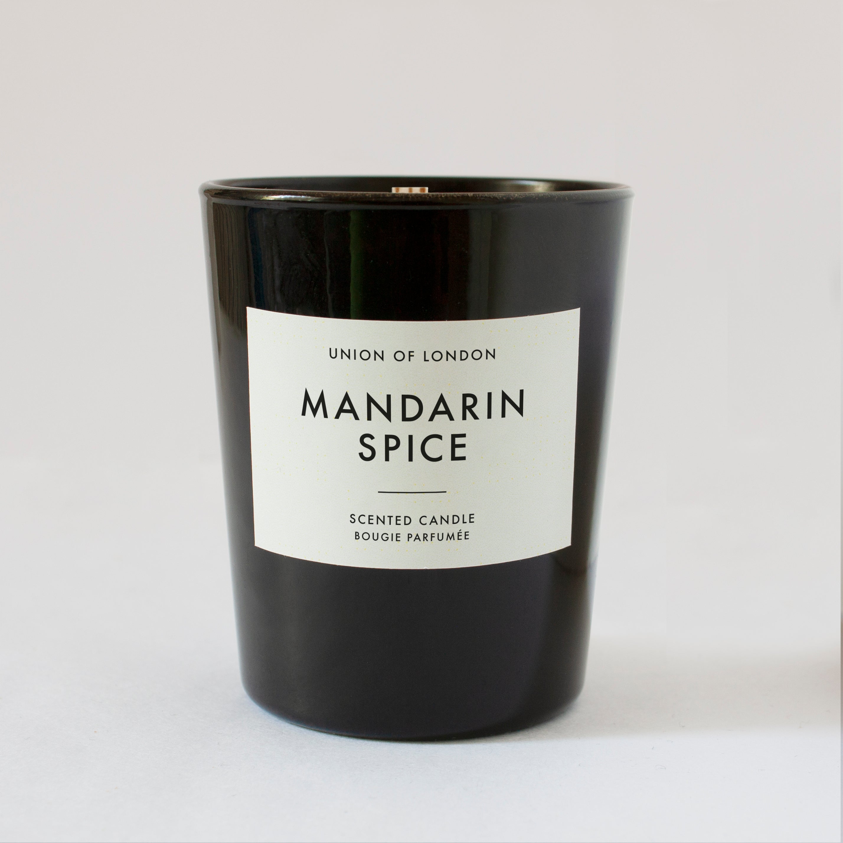 Mandarin Spice Small Black Candle, 75g