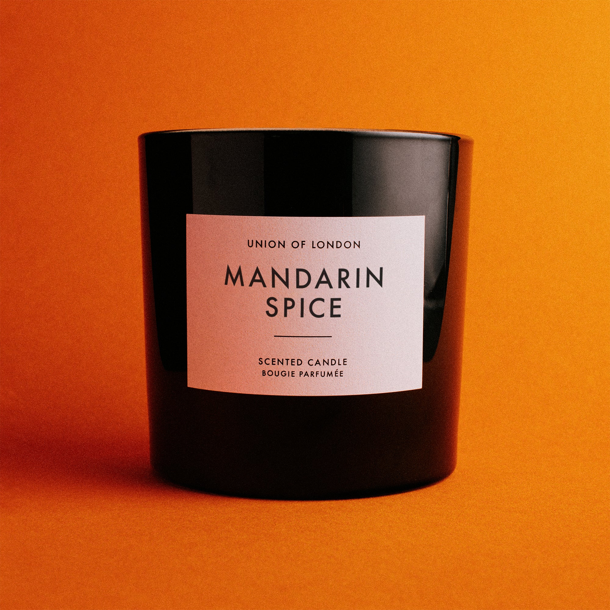 Mandarin Spice 'Cosy Christmas' Triple Wick Black Candle, 730g