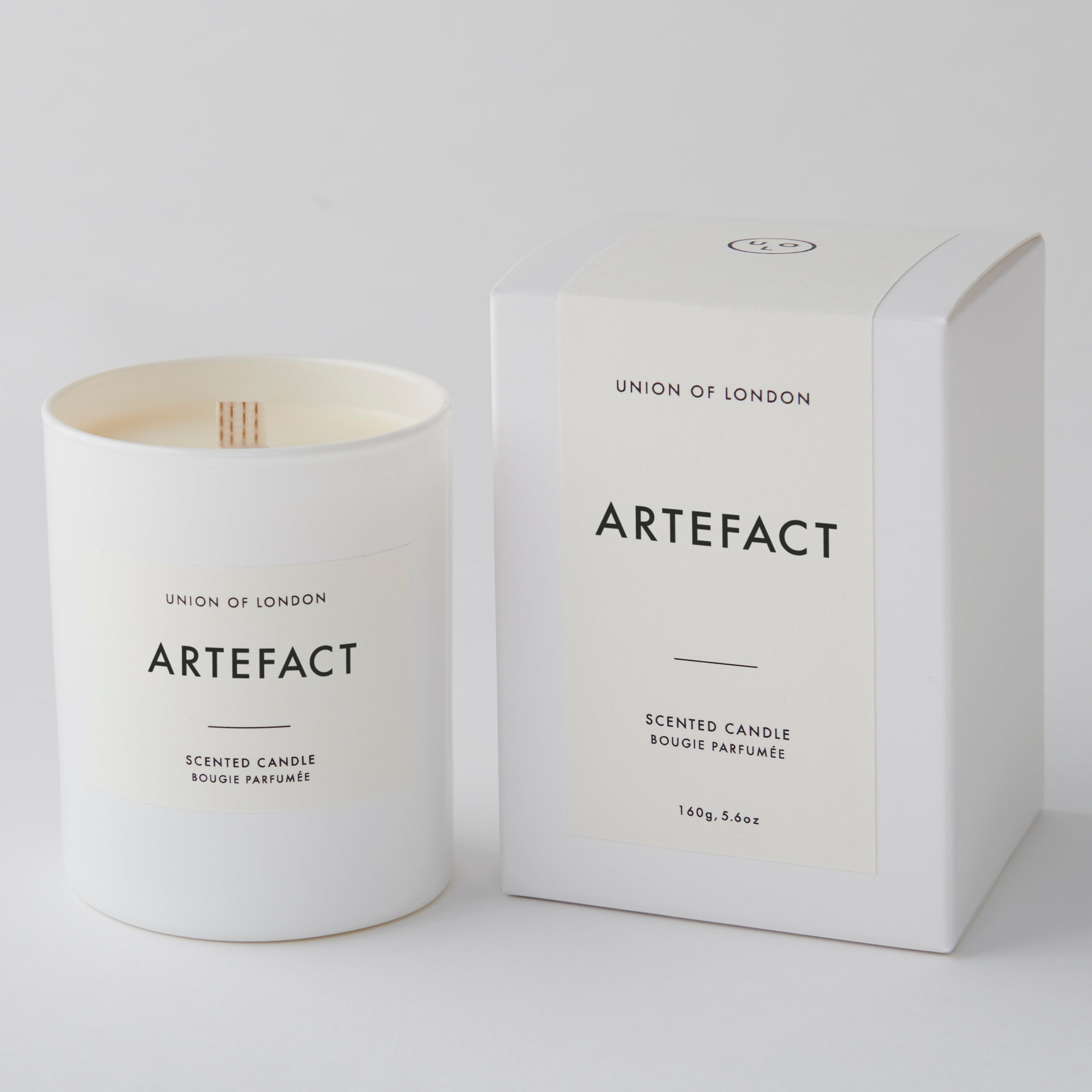 Artefact, Medium White Candle, 160g