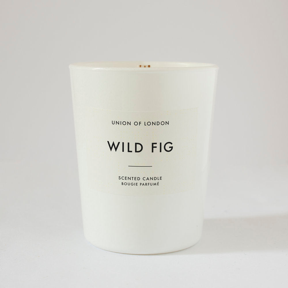 Wild Fig ‘Fruity Green’ Small White Candle, 75g