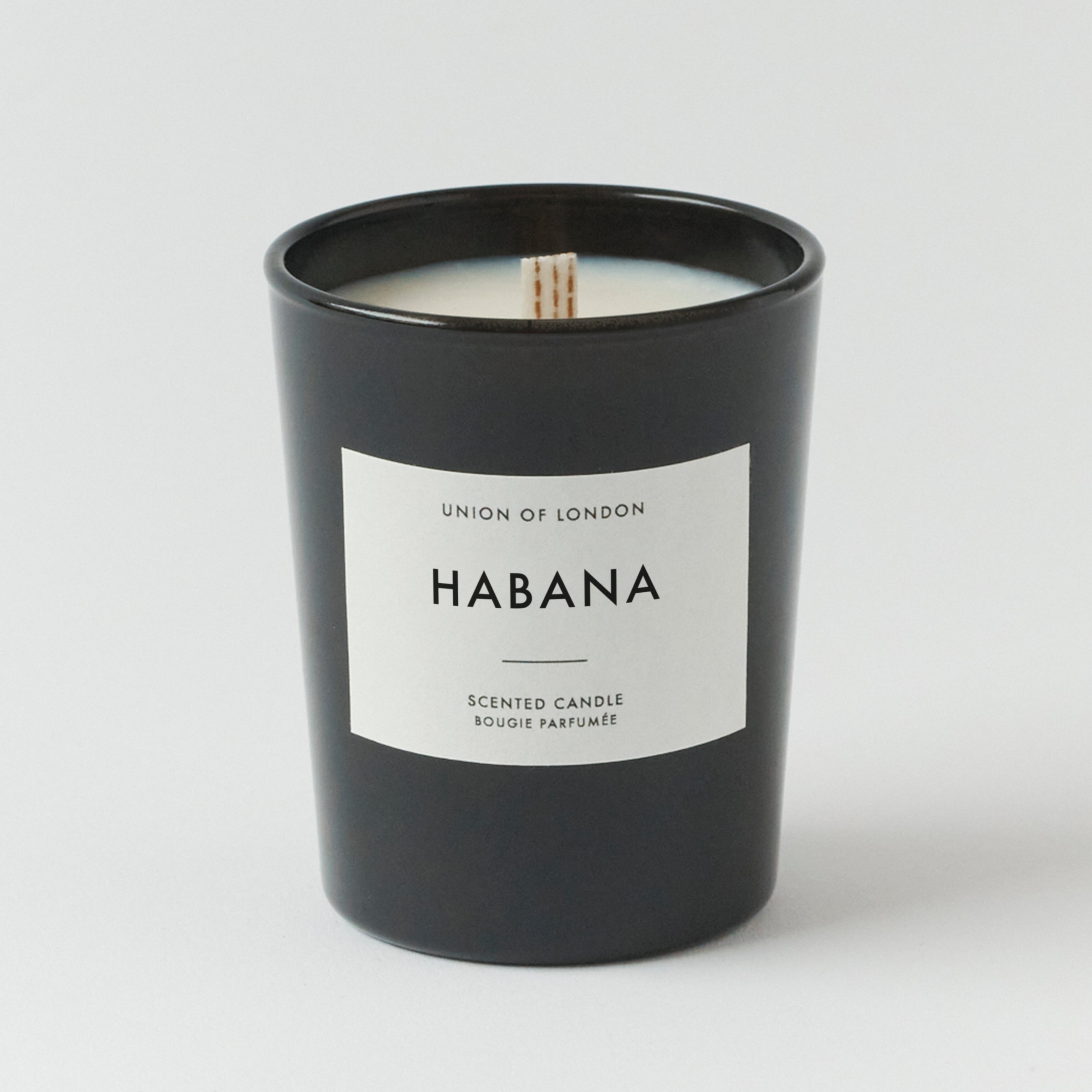 Habana ‘Captivating Smoky’ Small Black Candle, 75g