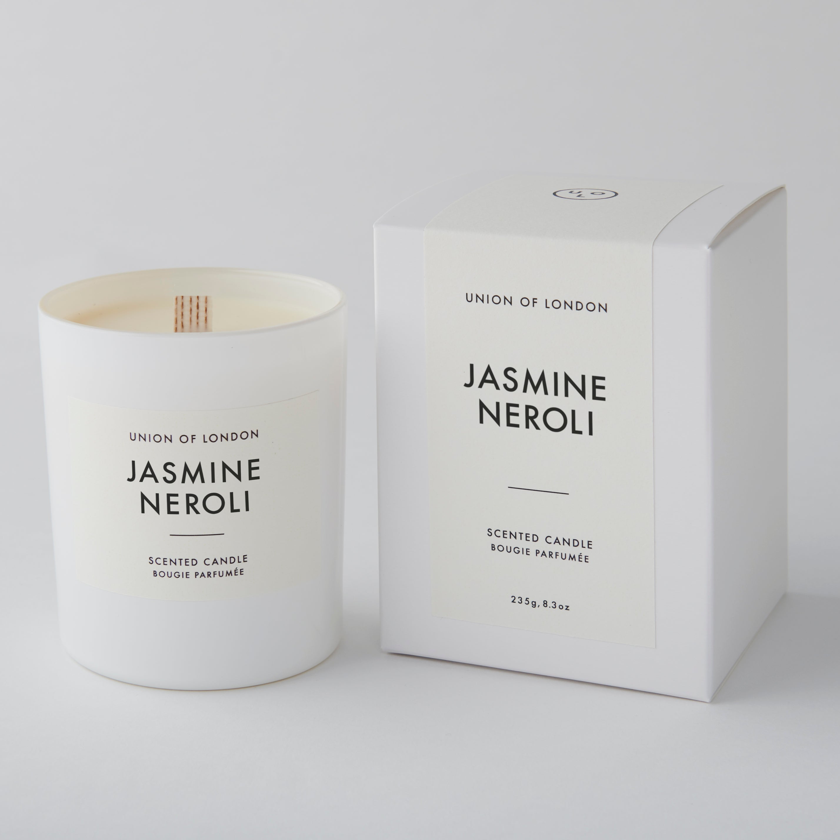 Jasmine Neroli 'Sweet Floral' Large White Candle, 235g