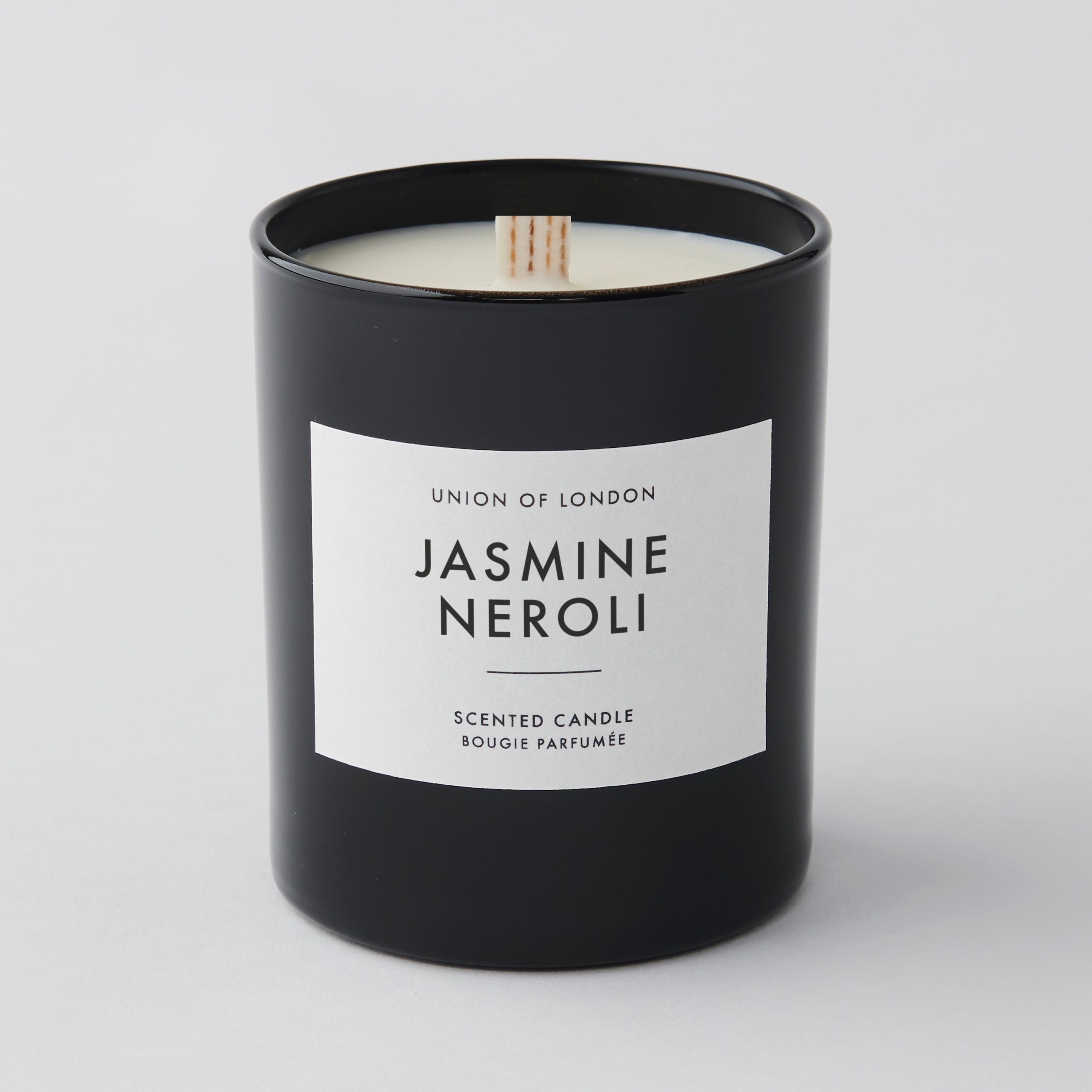 Jasmine Neroli 'Sweet Floral' Medium Black Candle, 160g