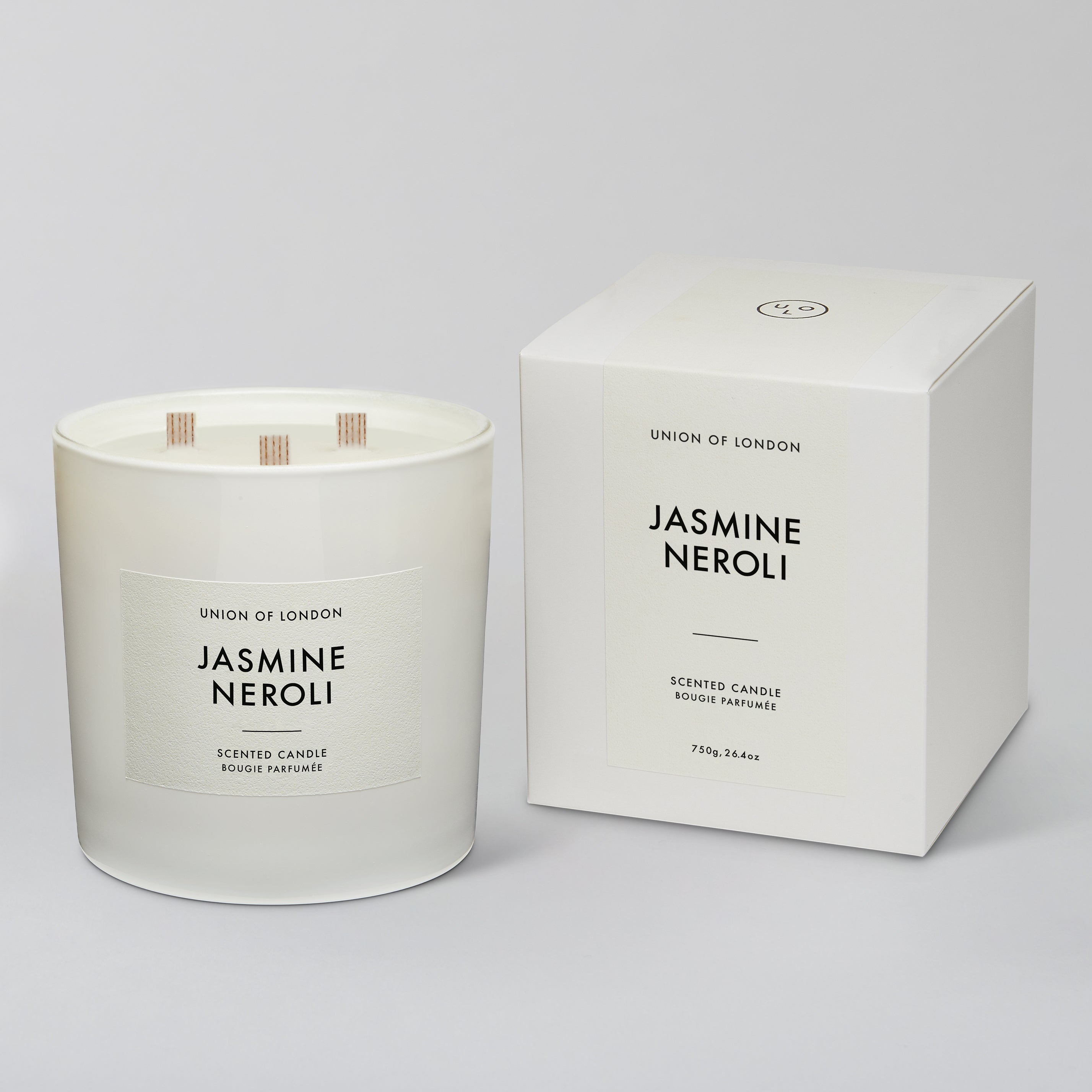 Jasmine Neroli 'Sweet Floral' Triple Wick White Candle, 730g