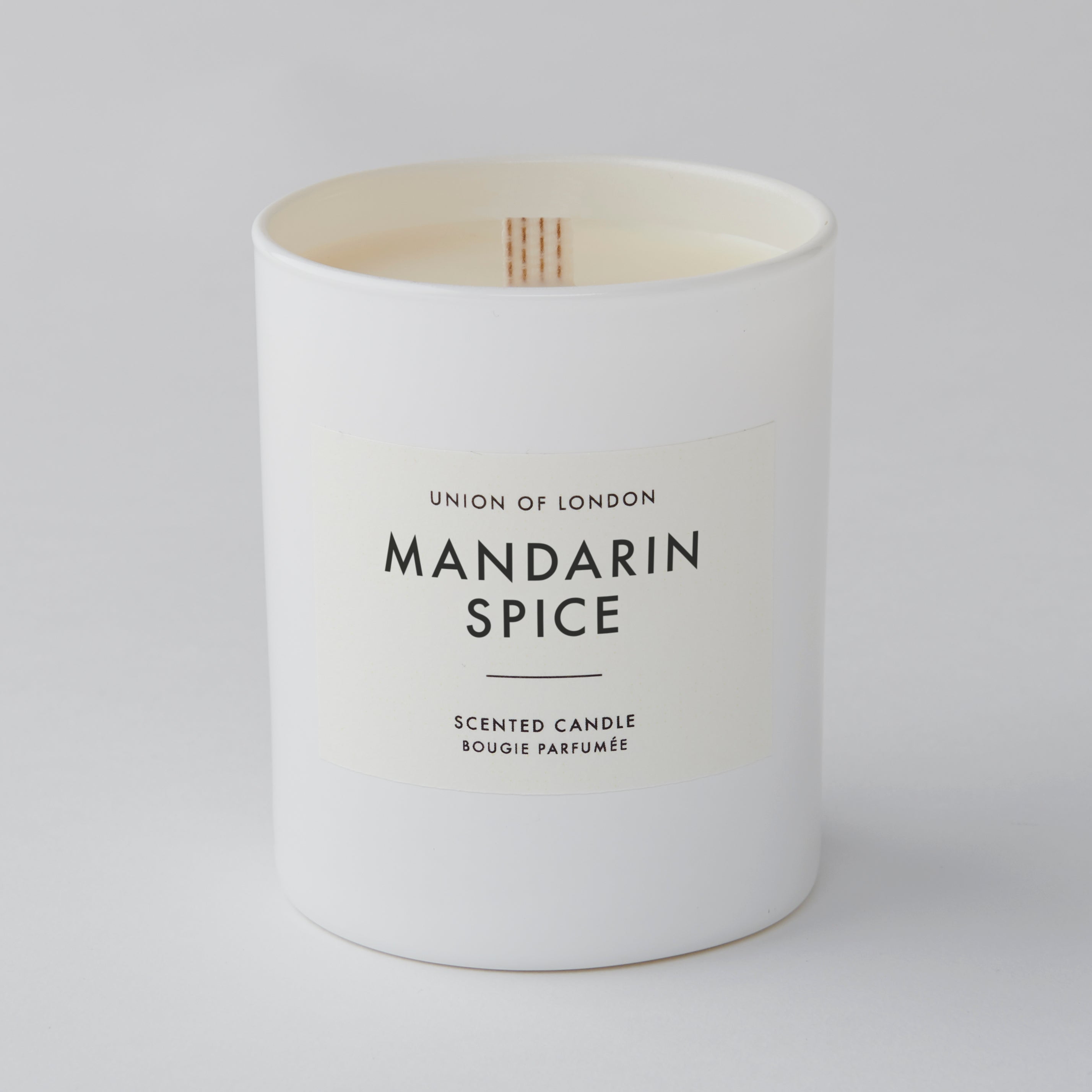 Mandarin Spice 'Cosy Christmas' Medium White Candle, 160g