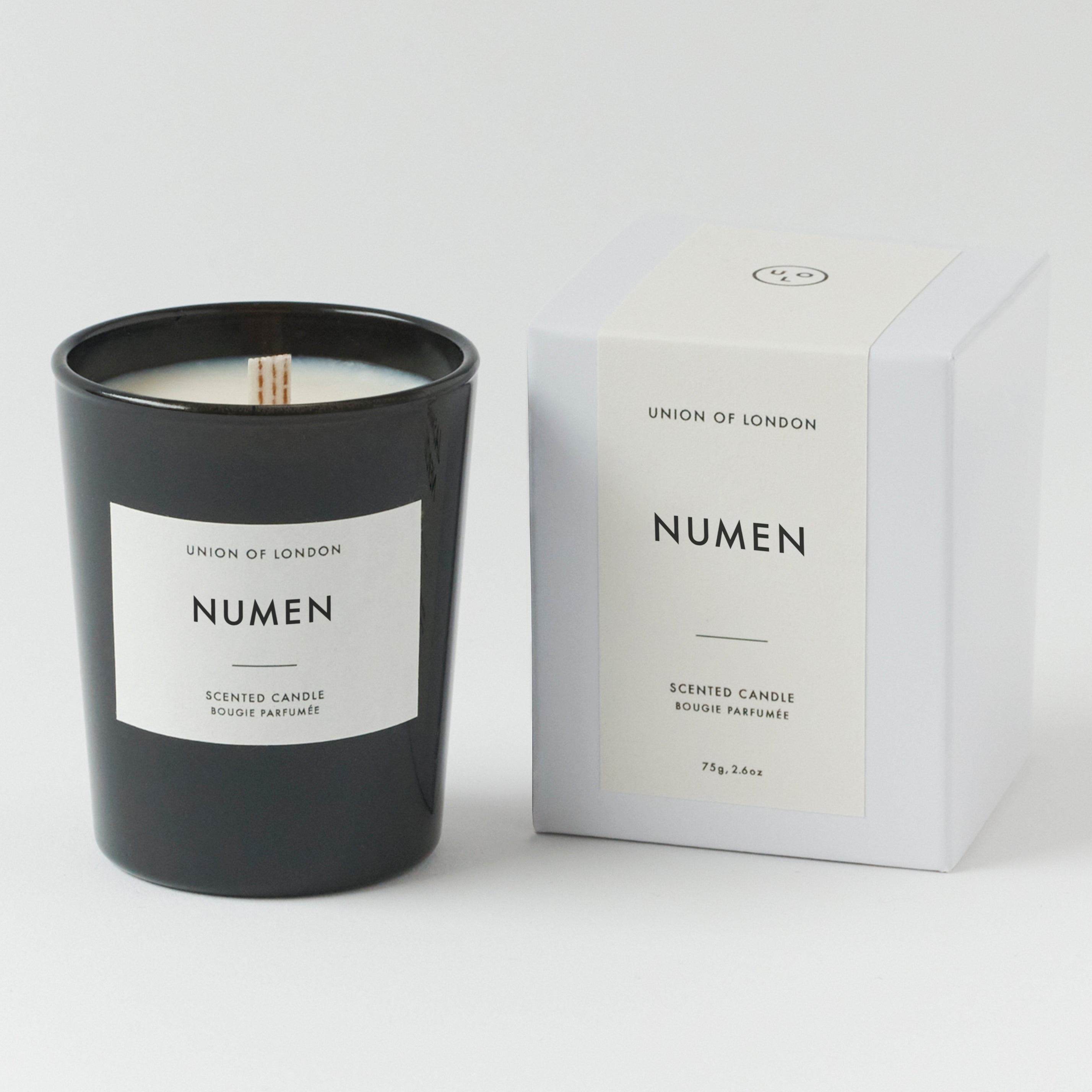 Numen 'Calming' Small Black Candle, 75g