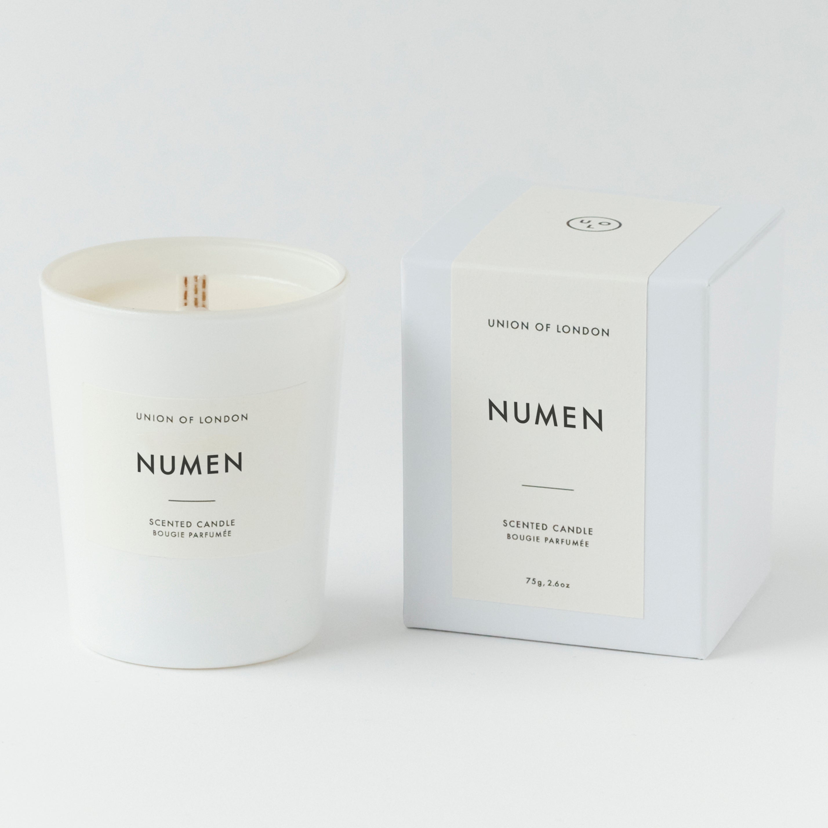 Numen 'Calming' Small White Candle, 75g