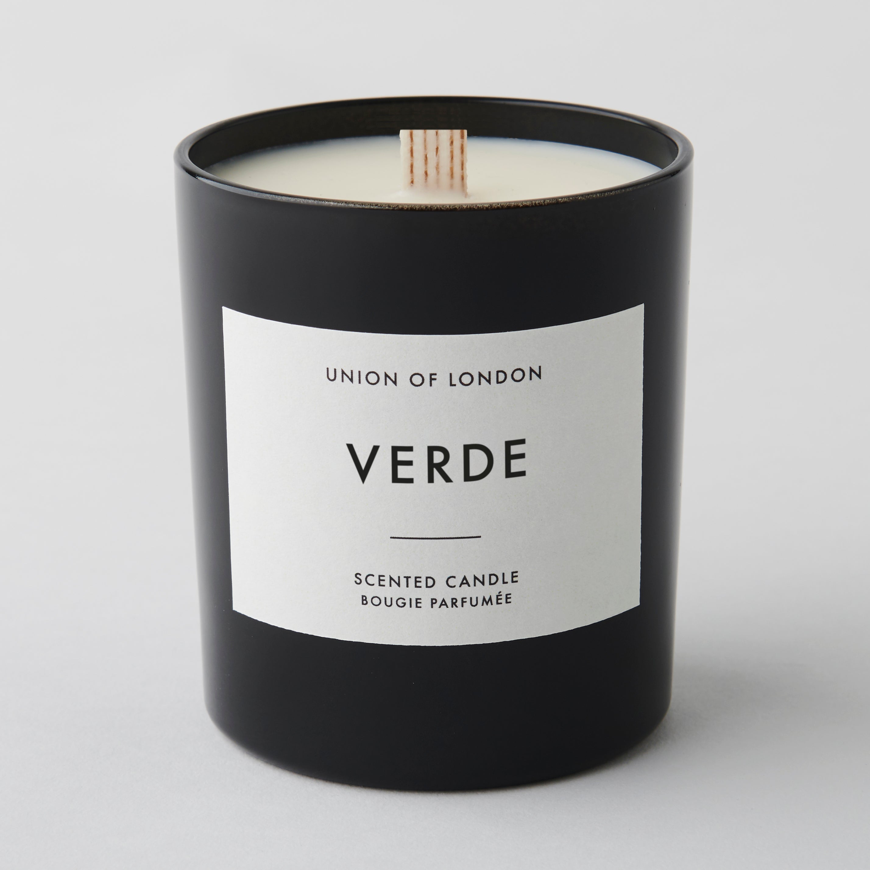 Verde ‘Fresh Green’ Large Black Candle, 235g