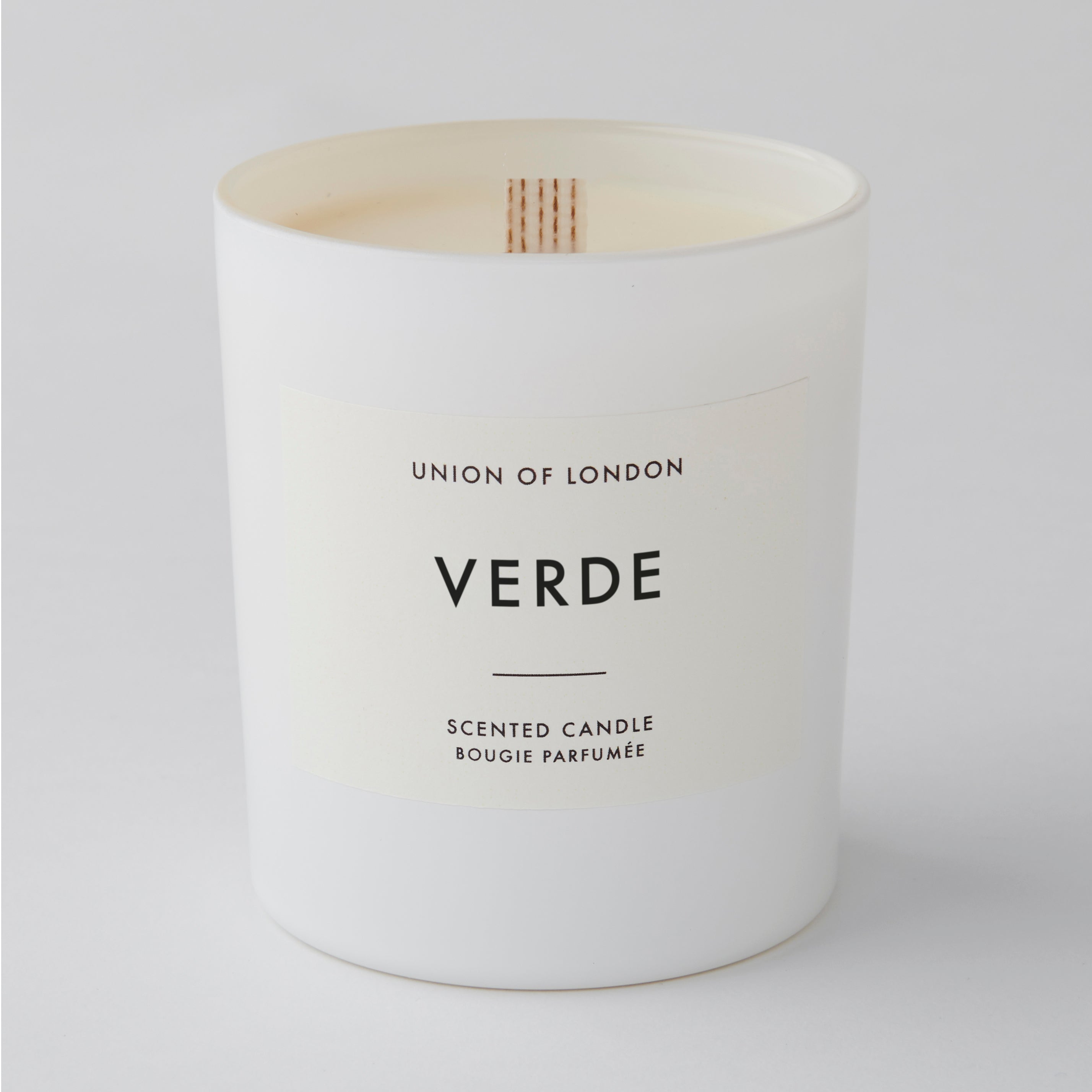 Verde ‘Fresh Green’ Large White Candle, 235g