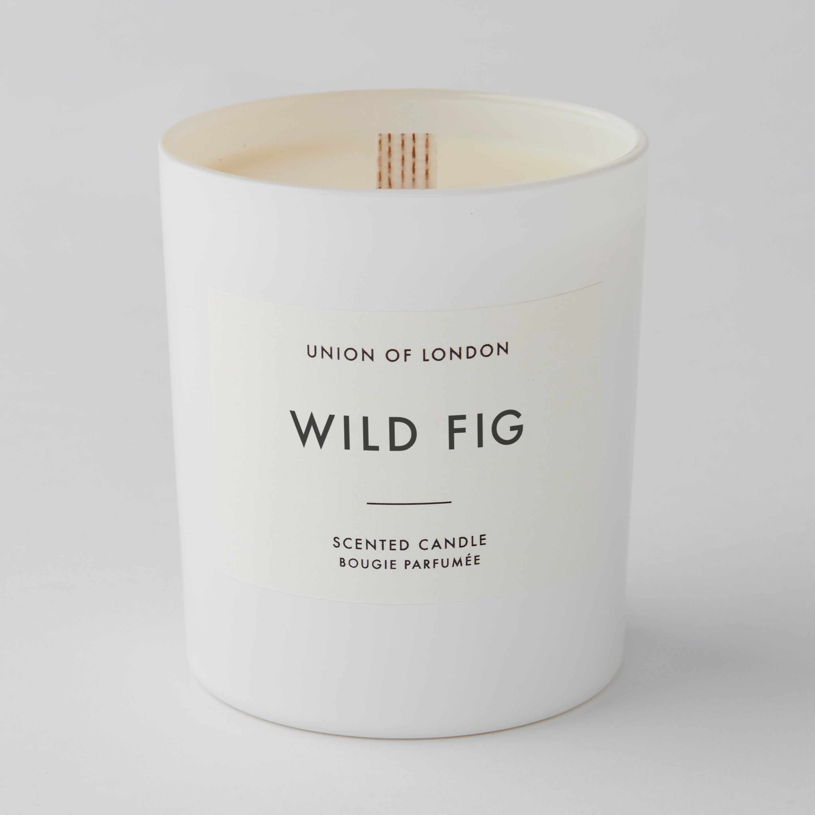 Wild Fig ‘Fruity Green' Large White Candle, 235g