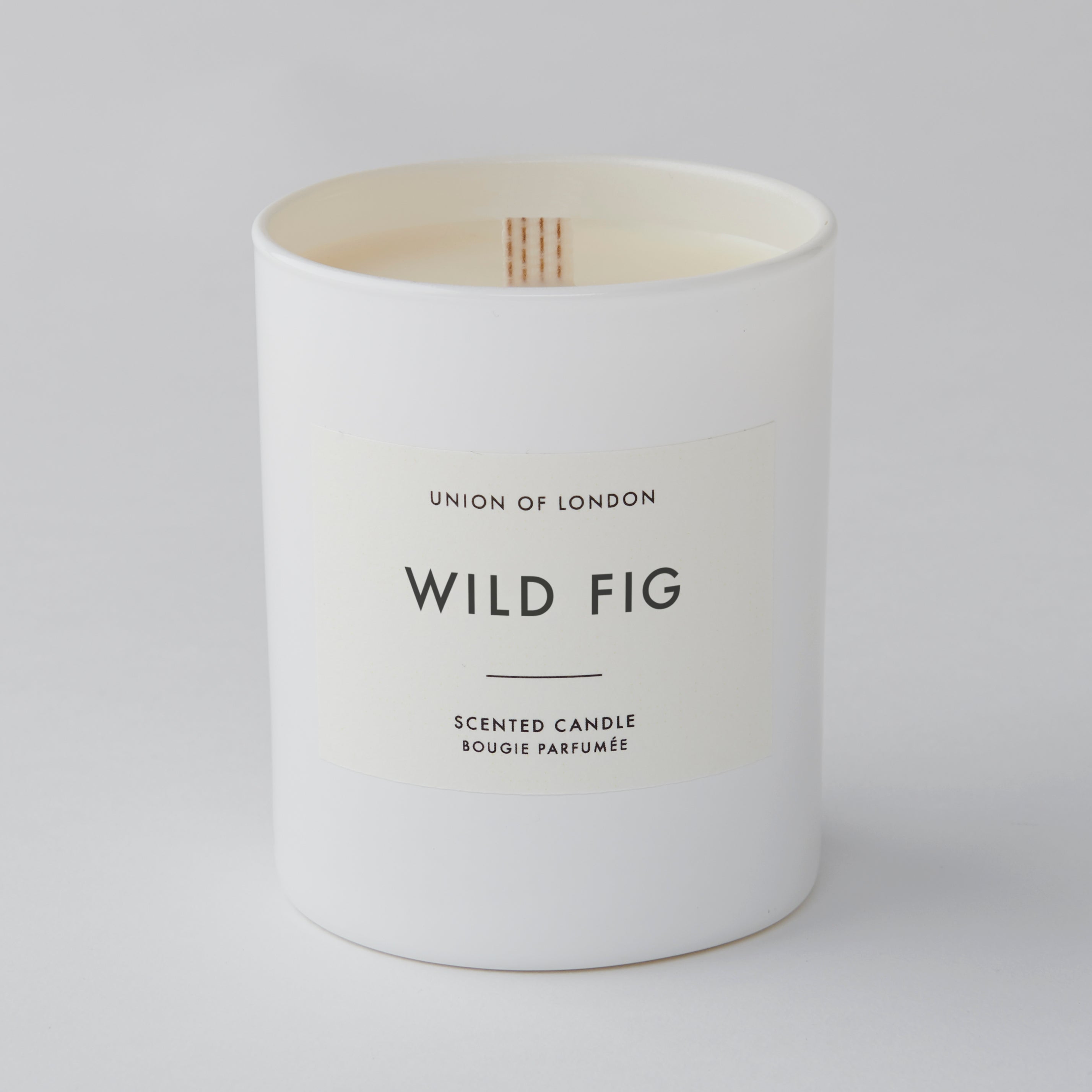 Wild Fig ‘Fruity Green' Medium White Candle, 160g