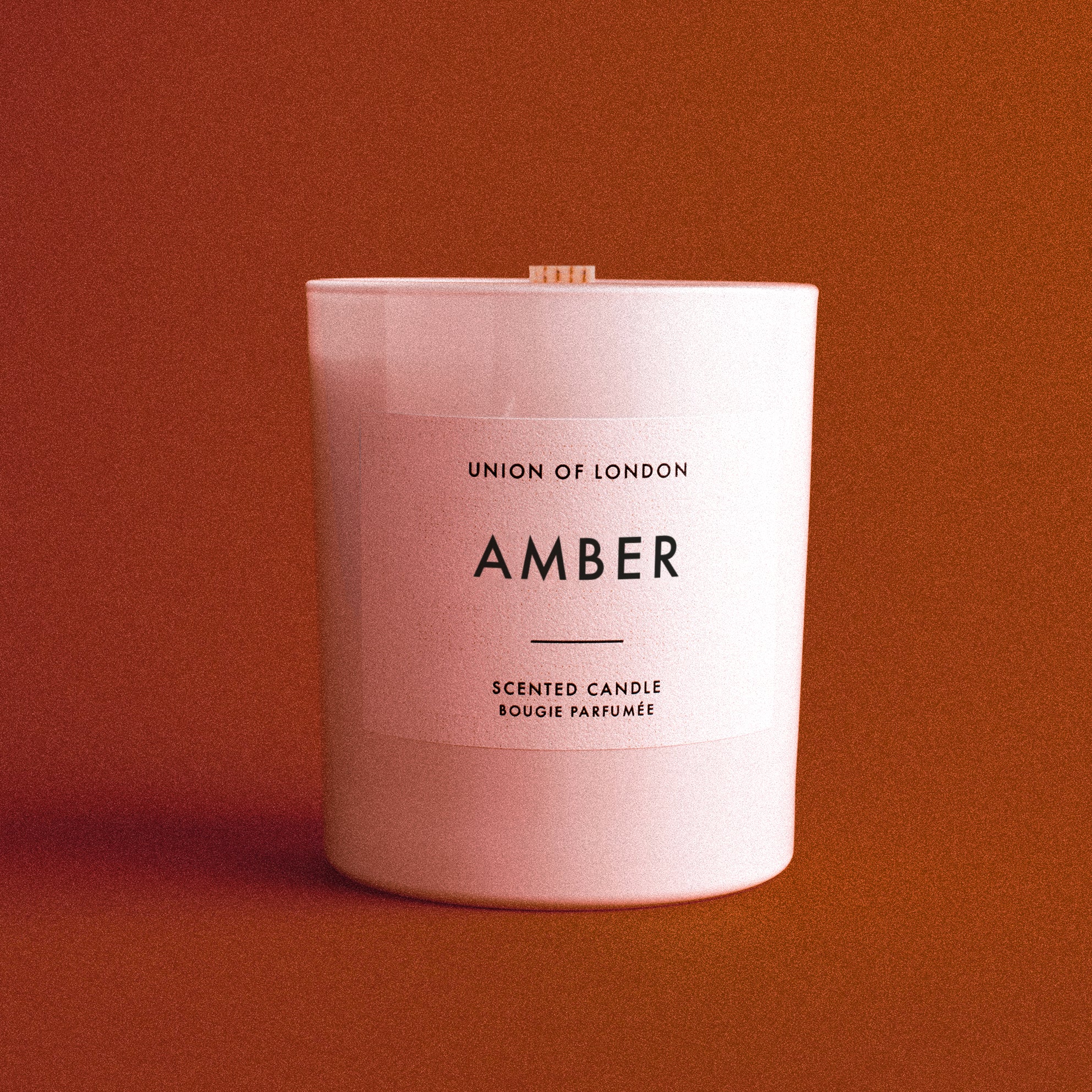 Amber 'Warm Rich' Medium White Candle, 160g