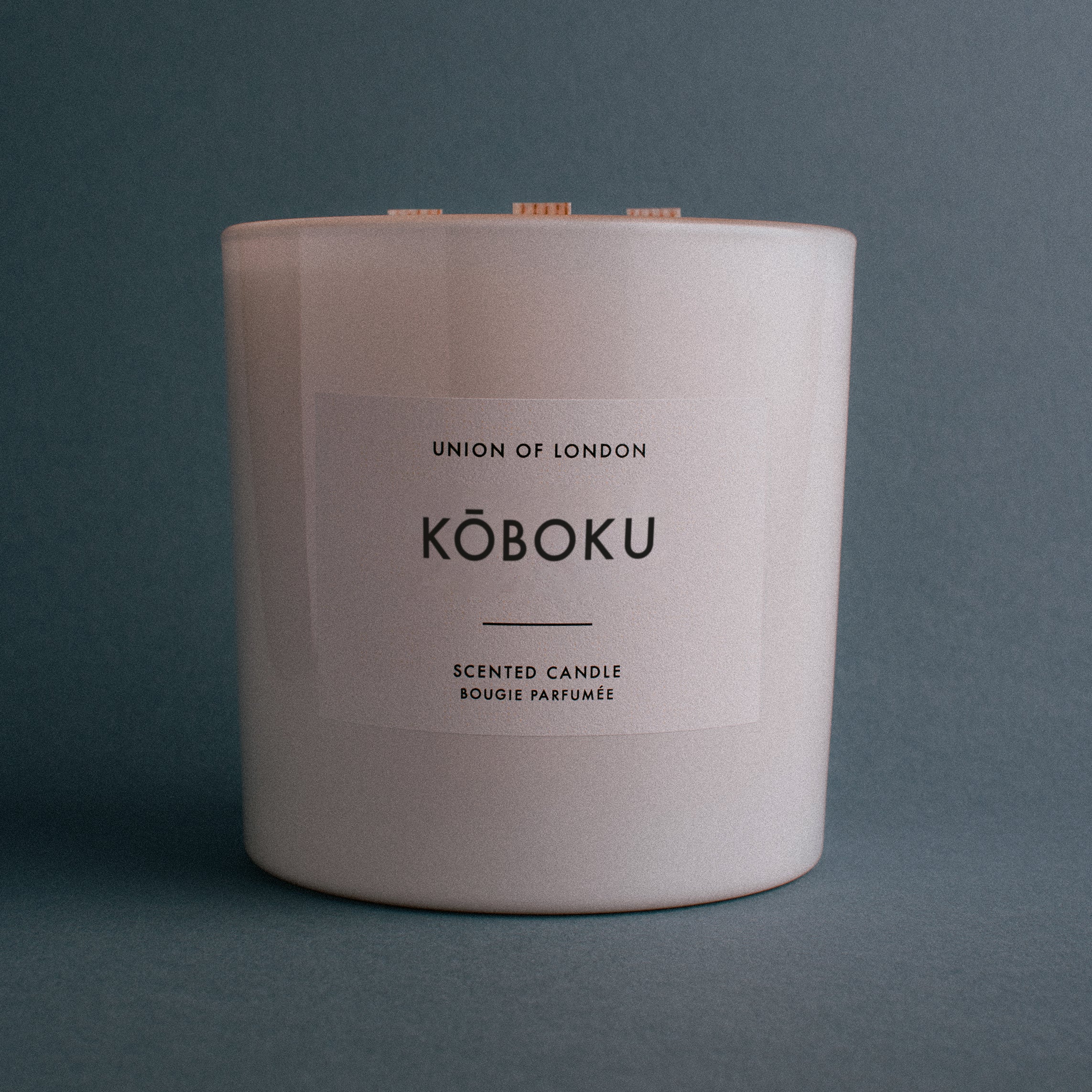Koboku Triple Wick White Candle, 730g